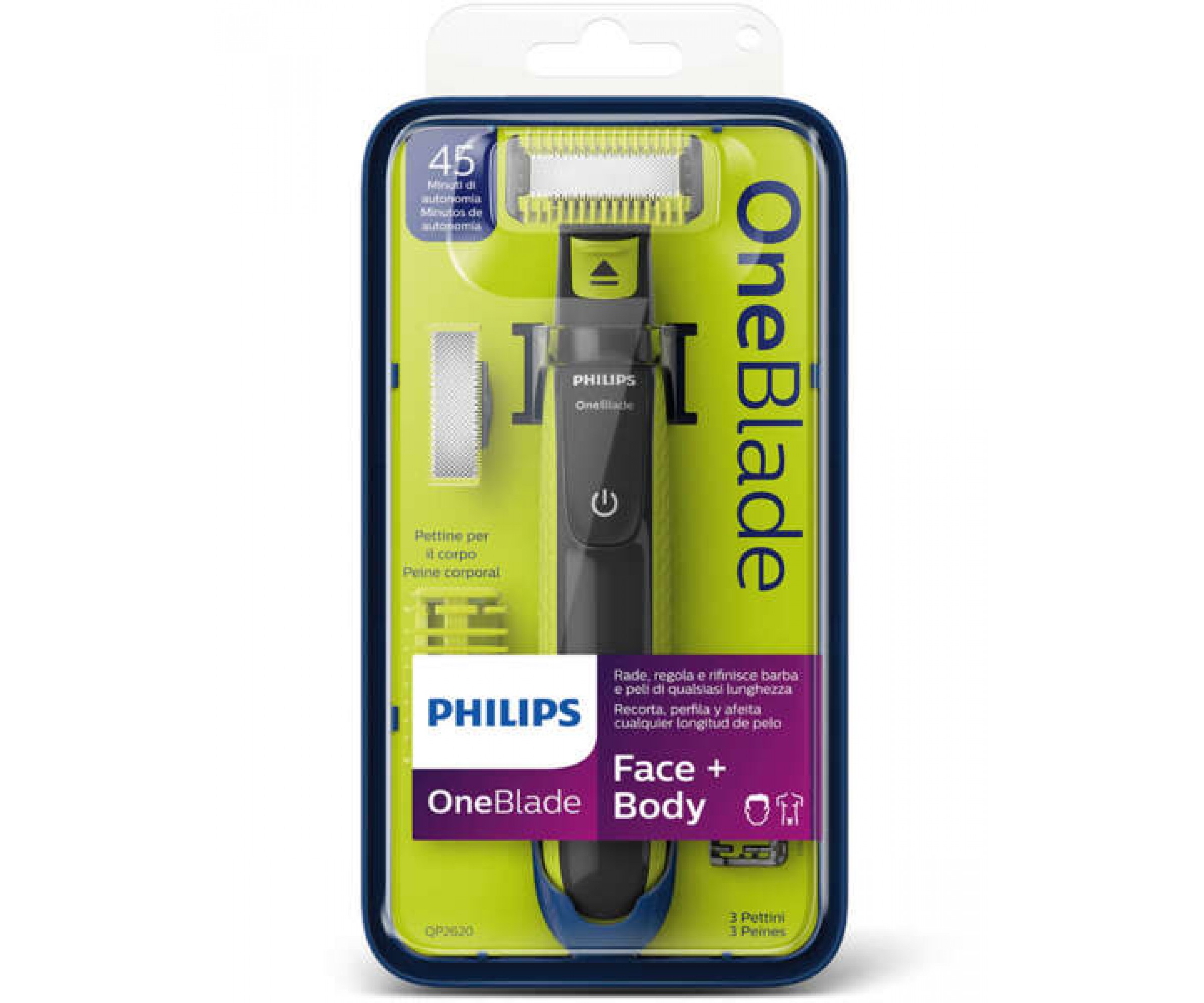 Philips OneBlade Тример за лице и тяло
